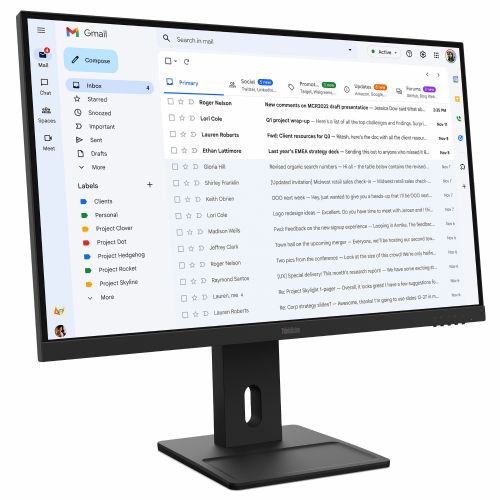 Monitor Lenovo ThinkVision E27-40 FHD, 100Hz, 300 cd/m2, 4W speakers, black