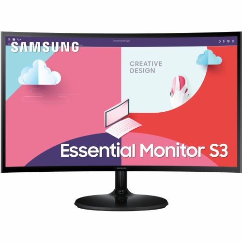 Monitor Samsung LCD C27F364EAU 68,58 cm (27"), 1920x1080 (FHD), 250cd/m2, 16:9, 4ms, 75Hz, HDMI, VGA, črna