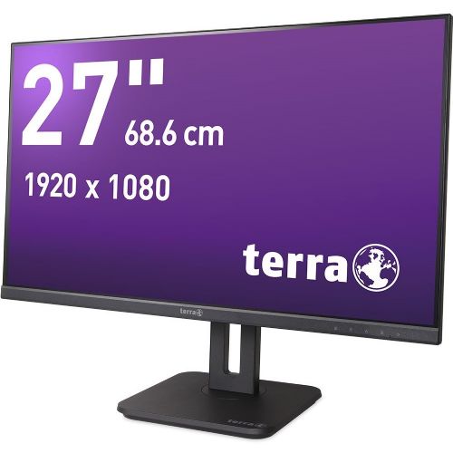 Monitor Terra 2748W PV V3.1 68,6 cm (27"), 1920x1080 (FHD), 16:9 FHD IPS 5ms 100Hz HDMI DP USB-C zvočnik črn
