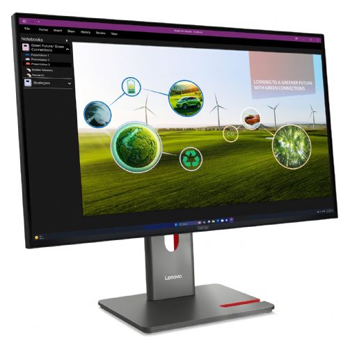 Monitor Lenovo ThinkVision P27Q-40 68,58 cm 68,6 cm (27"), 2560 x 1440 (QHD), IPS 120 Hz Daisy Chain KVM/eKVM USB-C Najbolje prodajan