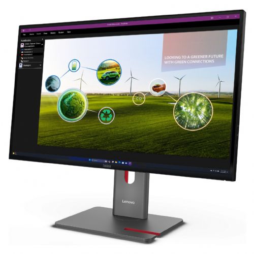 Monitor Lenovo ThinkVision P27Q-40 68,58 cm 68,6 cm (27"), 2560 x 1440 (QHD), IPS 120 Hz Daisy Chain KVM/eKVM USB-C Najbolje prodajan
