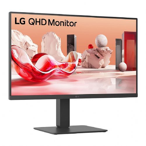 Monitor LG 27BA45QB-B 68,6 cm (27"), 2560x1440 (QHD), 16:9 IPS 5 ms 75 Hz HDR10 2 x HDMI DP Zvočnik Pivot Črna