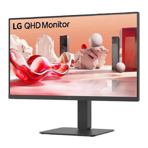Monitor LG 27BA45QB-B 68,6 cm (27"), 2560x1440 (QHD), 16:9 IPS 5 ms 75 Hz HDR10 2 x HDMI DP Zvočnik Pivot Črna