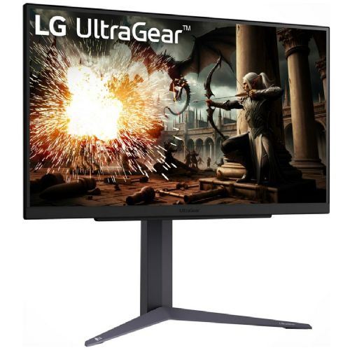 Monitor LG 27GS75QX-B, 68,6 cm (27''), 2560 x 1440 (QHD), 16 : 9, IPS, 1 ms, 200 Hz, HDR, HDMI, DP, siv