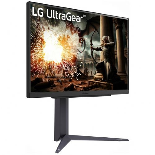 Monitor LG 27GS75QX-B, 68,6 cm (27''), 2560 x 1440 (QHD), 16 : 9, IPS, 1 ms, 200 Hz, HDR, HDMI, DP, siv
