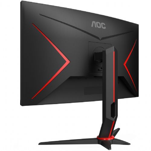 Monitor AOC Gaming CQ27G2S/BK, 68,58 cm (27"), 2560 x 1440 (QHD), VA, 250 cd/m2, 16 : 9, 1 ms, 165 Hz, HDR10, HDMI, DP, črno-rdeč