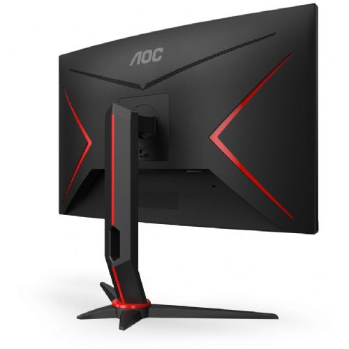 Monitor AOC Gaming CQ27G2S/BK, 68,58 cm (27"), 2560 x 1440 (QHD), VA, 250 cd/m2, 16 : 9, 1 ms, 165 Hz, HDR10, HDMI, DP, črno-rdeč