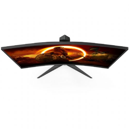 Monitor AOC Gaming CQ27G2S/BK, 68,58 cm (27"), 2560 x 1440 (QHD), VA, 250 cd/m2, 16 : 9, 1 ms, 165 Hz, HDR10, HDMI, DP, črno-rdeč