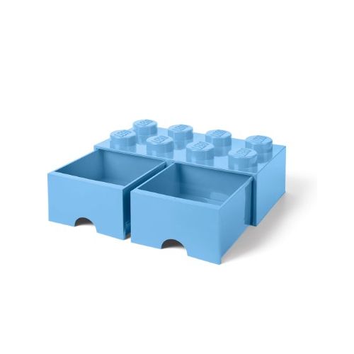 Lego®: Škatla za shranjevanje z gradnikom 8 - Svetlo modra (40061736)