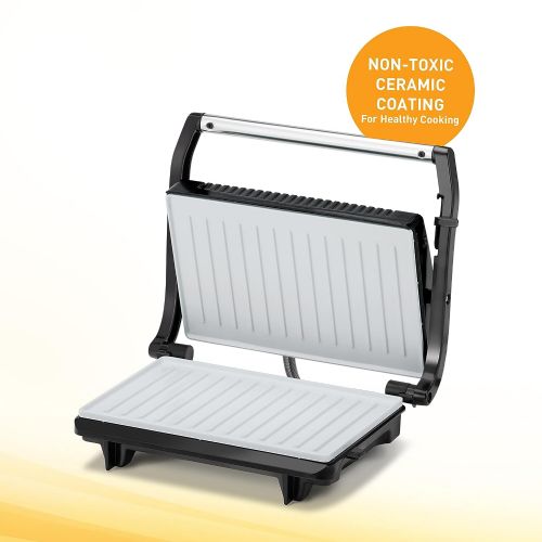 750W toaster ceramic contact grill for sandwiches and tortillas