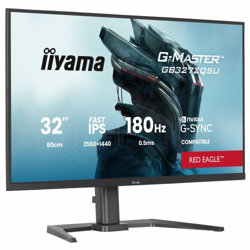 Gaming monitor iiyama G-MASTER GB3272QSU-B1, 80 cm (31,5"), QHD, IPS, 180 Hz, 0,5 ms, črn