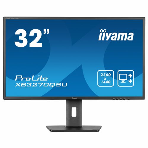 Monitor Iiyama XB3270QSU-B1, 80cm (31,5"), 2560 x 1440, 16:9, IPS, 250 cd/m2, 3ms, črna