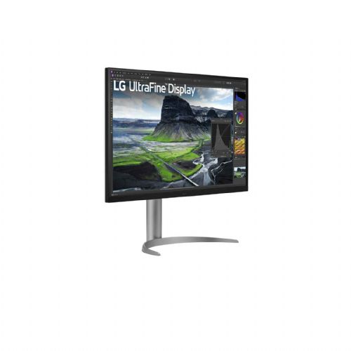 Monitor LG UltraFine 32UQ850V-W 80,1 cm (31,5), 3840x2160 (4K UHD), IPS, 400 cd/m2, 16:9 5ms 60Hz HDMI DP USB-C 90W, zvočnik Pivot Silver