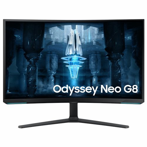 Monitor Samsung G85NB Odyssey Neo G8, 80,1 cm (31,5''), 350 cd/m2, VA, 16 : 9, 3840 x 2160 (4K UHD), DP, 2 x HDMI, HDR2000, FreeSync Premium Pro, združljiv z G-Sync, črno-bel