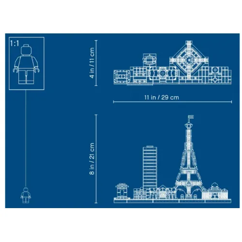 Kocke Lego® Architecture: Pariz (21044)