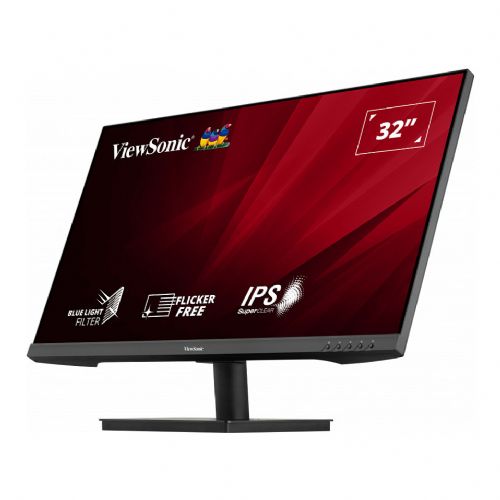 Monitor ViewSonic VA3209-MH, 81,3 cm (32"), 1920 x 1080 (FHD), 16 : 9, FHD, IPS, 4 ms, 75 Hz, HDMI, VGA, zvočnik, črn