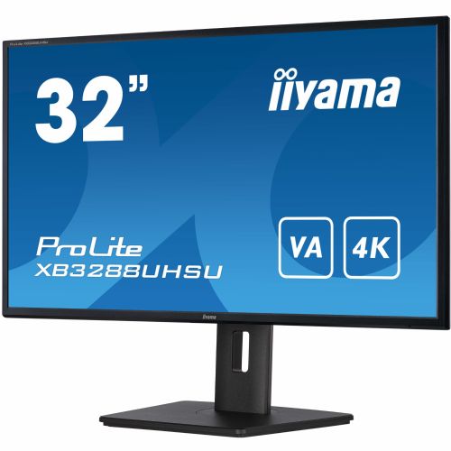 Monitor Iiyama ProLite XB3288UHSU-B5 80,1 cm (31,5), 3840x2160 (4K UHD), 60Hz, 3ms 2xHDMI DP LS Black