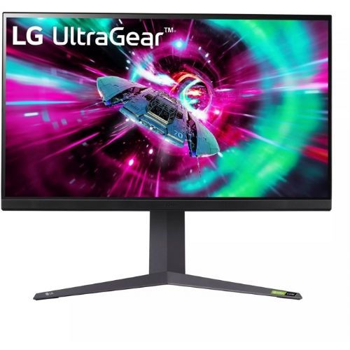 Monitor LG 32GR93U-B, 80,1 cm (31,5), 3840 x 2160 (4K UHD), IPS, 400 cd/m2, 144 Hz, 1 ms, HdsplyHDR 400, 2 x HDMI, DP, sivo-vijoličen