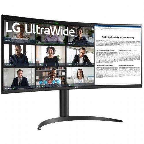 Monitor LG Ultra Wide 34WR55QK-B.AEU, 86,4 cm (34"), 3440 x 1440 (QHD), VA, 300 cd/m2, 5 ms, HDR10, 2 x HDMI, DP, USB-C (65 W), črn 98138488