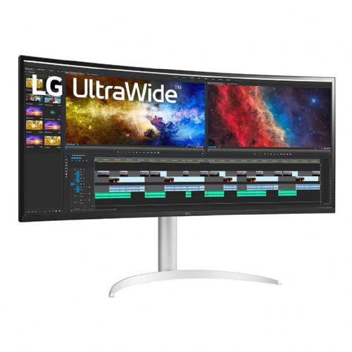 Monitor LG UltraWide 38BQ85C-W 95,25 cm (37,5"), 3840x1600 (WQHD+), IPS, 300cd/m2, 21:9, 5ms, 75Hz, HDMI, DP, USB-C 90W, zvočnik, bel