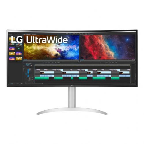 Monitor LG UltraWide 38BQ85C-W 95,25 cm (37,5"), 3840x1600 (WQHD+), IPS, 300cd/m2, 21:9, 5ms, 75Hz, HDMI, DP, USB-C 90W, zvočnik, bel