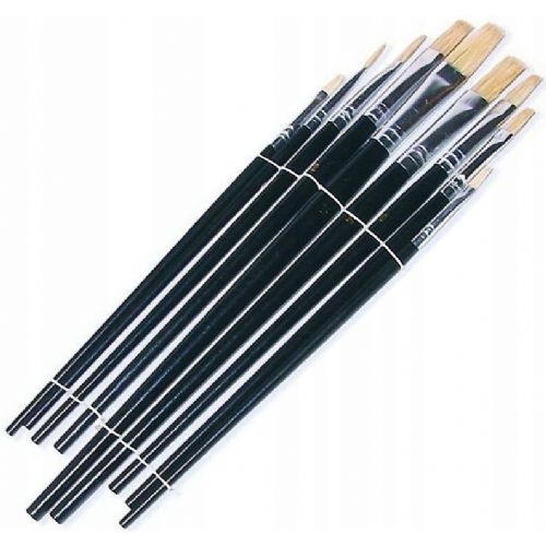 9-piece flat brush set 1-16mm