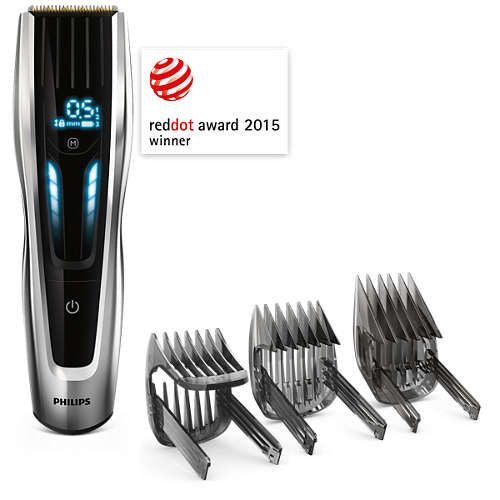 Philips HC9450/15 hair clipper, 400 length settings, self-sharpening blades, rechargeable battery