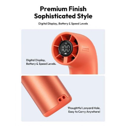Aecooly Aero Ultra Aero Ultra high-performance handheld fan, 4500 mAh, 19,000 rpm, LED display, orange (PH03-OG)