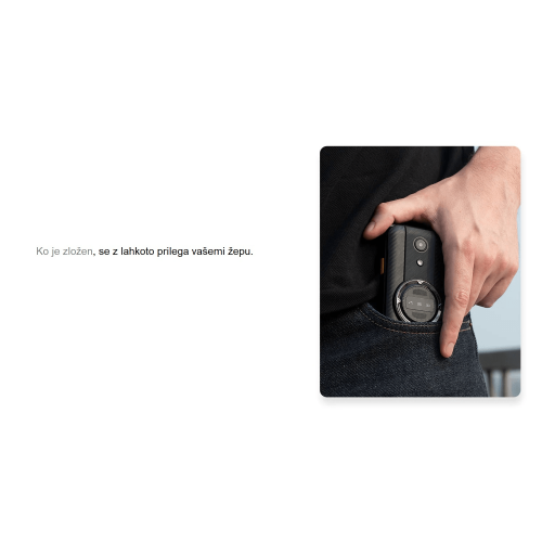 AGM Rugged Flip Phone Flip M8 (4G) DS, IP68/IP69K/MIL-STD-810H, Black (OPEN PACKAGING)