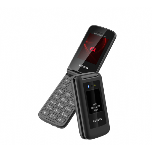 Aiwa flip mobile phone for the elderly FP-30 2G, black