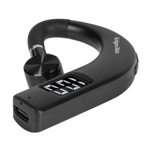 Battery Bluetooth 5.2 wireless car headset LCD K17 black