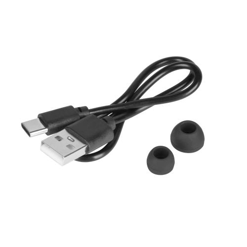 Battery Bluetooth 5.2 wireless car headset LCD K17 black