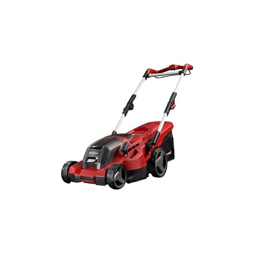 Einhell GE-CM 36/37 Li cordless lawn mower, 36 V (2x18V), 2x Li-Ion Plus 4.0Ah battery, red/black