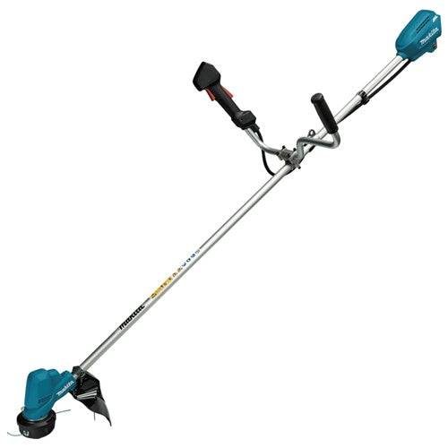 Makita DUR190UZX9 18V cordless string trimmer, brushless motor, cutting width 23–30 cm, two-handed handle, without battery and charger