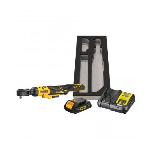 DeWalt DCF513D1G cordless ratchet, 3/8", 18 V, XR Li-Ion battery 2.0 Ah, yellow/black