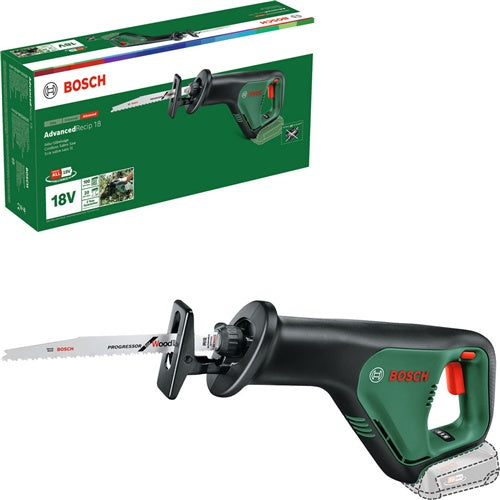 Cordless reciprocating saw Bosch dvancedRecip 18, without battery and charger, 18V, green/black