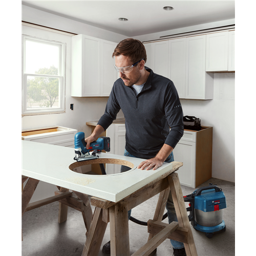 Cordless jigsaw Bosch GST 18V-125 S Professional solo, without battery and charger, blue/black
