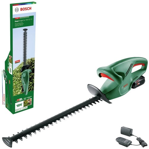 Cordless hedge trimmer Bosch EasyHedgeCut 18V-52-13, 18V, Li-Ion battery 2.0 Ah, Power For All Alliance, green/black