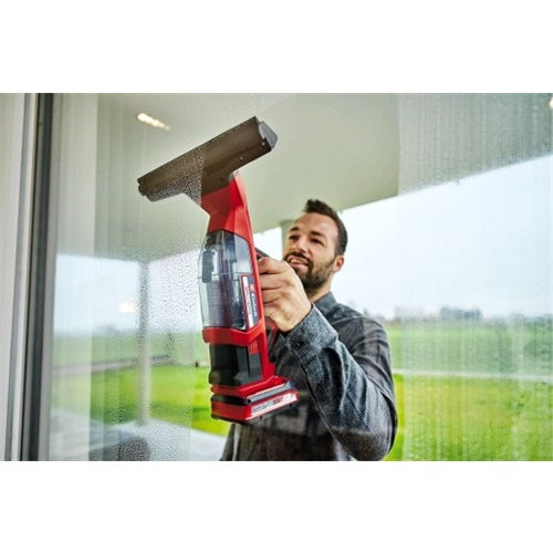Einhell Brillianto cordless window cleaner, without battery and charger, red