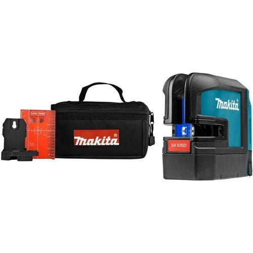Makita SK105DZ cordless cross laser meter, 12 volts (black/blue, red laser lines, without battery and charger)