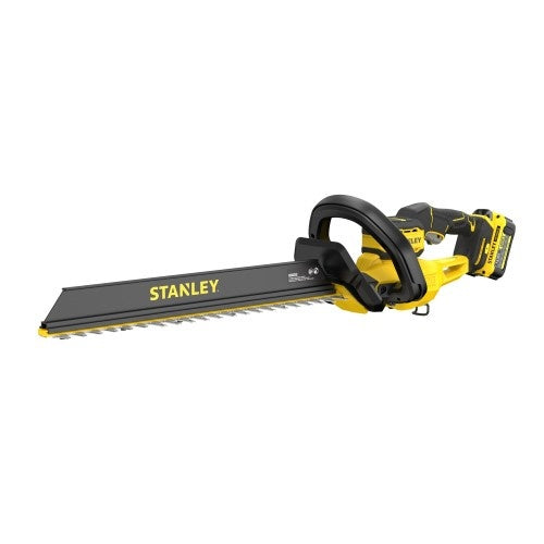Stanley Cordless Hedge Trimmer (STCHT8255M1-QW), 18 Volt (Black/Yellow, 4.0 Ah Lithium-Ion Battery)