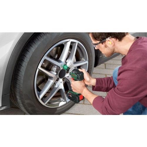 Cordless impact driver Bosch UniversalImpactDrive 18V-350 (green, without battery and charger, including 3 socket wrench attachments, POWER FOR ALL ALLIANCE)