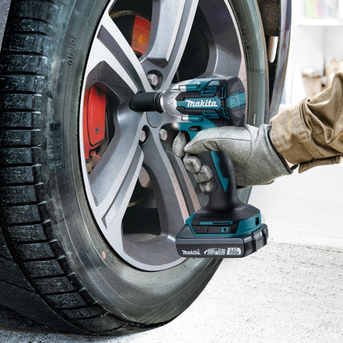 Makita DTW210RFJ 18 Volt Cordless Impact Driver (Blue/Black, 2x 3.0 Ah Lithium-Ion Batteries, in Case)