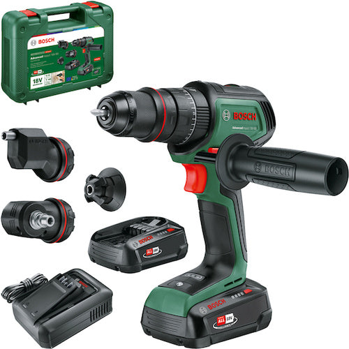 Cordless impact drill Bosch AdvancedImpact 18V-80 QuickSnap (green, 2x 2.5Ah lithium-ion battery, case, POWER FOR ALL ALLIANCE)
