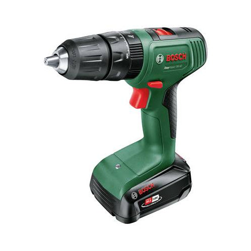 Cordless impact drill Bosch EasyImpact 18V-40 + SystemBox (green/black, 2x lithium-ion battery 1.5 Ah, POWER FOR ALL ALLIANCE)
