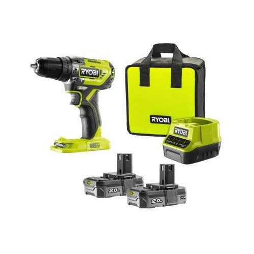 Cordless impact drill Ryobi ONE+ R18PD5-220S, 18 V (green/black, 2x lithium-ion battery 2.0 Ah)