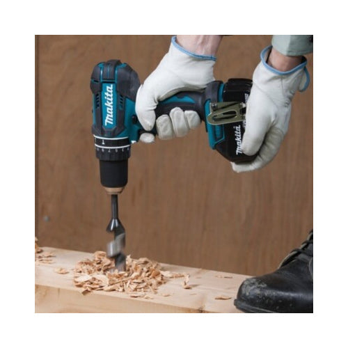 Makita DHP482RFWJ cordless impact drill/driver, 18 volts (white/black, 2x 3.0 Ah lithium-ion batteries, in MAKPAC size 2)