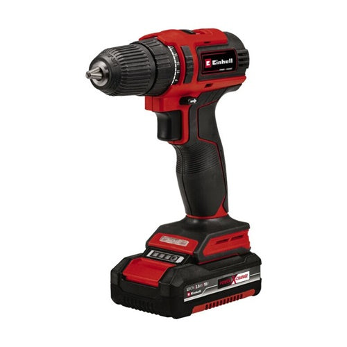 Cordless drill driver Einhell TE-CD 18/40 Li BL, 18V, 2x Li-Ion battery 2.0Ah, EUTI, red/black