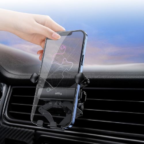 ALLITY ACH-100 car phone holder, universal, 4-point support, 360° rotatable, black