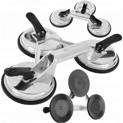 Aluminum handle with suction cups for moving up to 150kg 3x 120mm